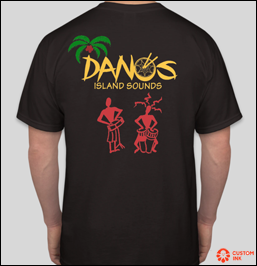 Dano's Island Sounds Gig T-Shirt (back)